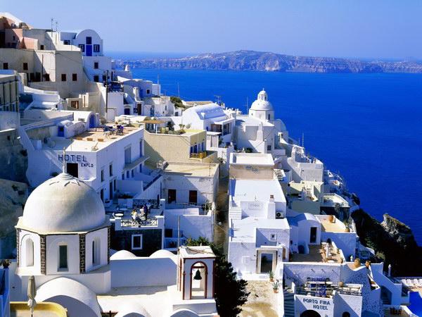 Santorini, Cyclades Islands, Yunanistan,