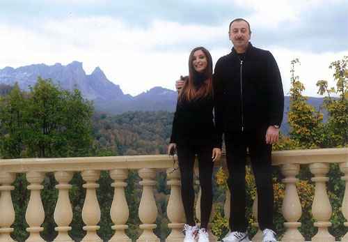 Ilham aliyev and his wife Mehriban Aliyeva