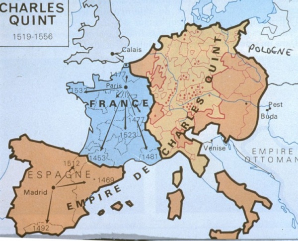 France map in medieveal ages
