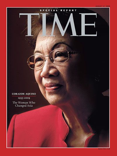 Mariya Korazon Aquino Time jurnalının &uuml;z qabığında